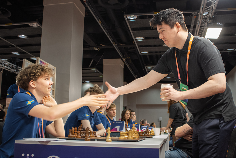 Vidar Grahn Against Eric Hansen World Rapid And Blitz Team Championship 2025 picture taken by Philemon Wehinger