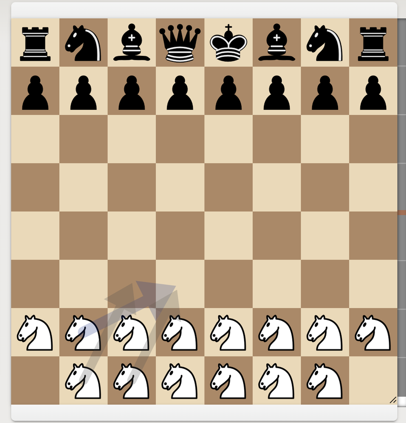 Horse - starting position