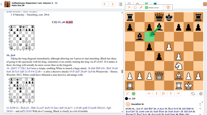 An overview of a page in Forward Chess