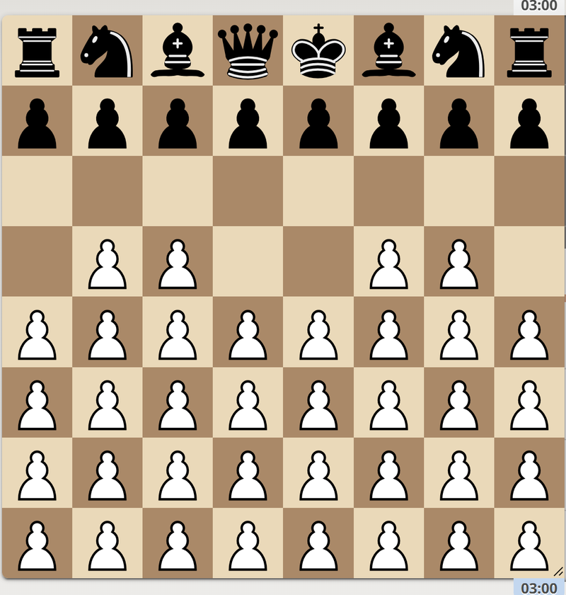 The starting position