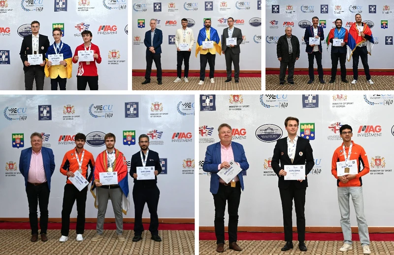 Best players of each board with Kovalenko and Ihor earning the gold.