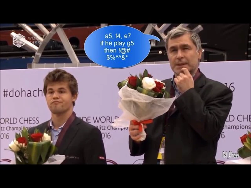Ivanchuk calculating at the podium
