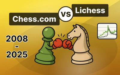 Chess.com vs Lichess (2008 - 2025)