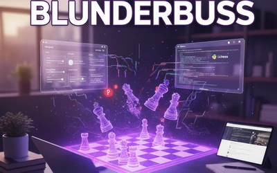 A chessboard with some computers around it