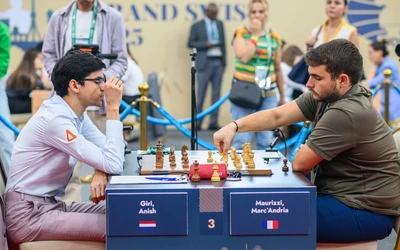 GM Anish Giri vs. GM Marc'Andria Maurizzi