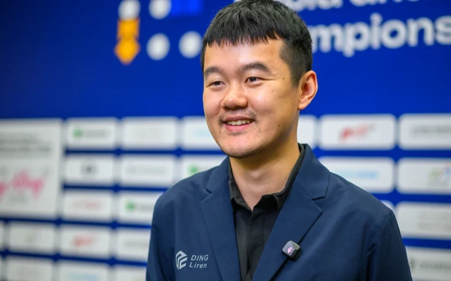 GM Ding Liren smiling