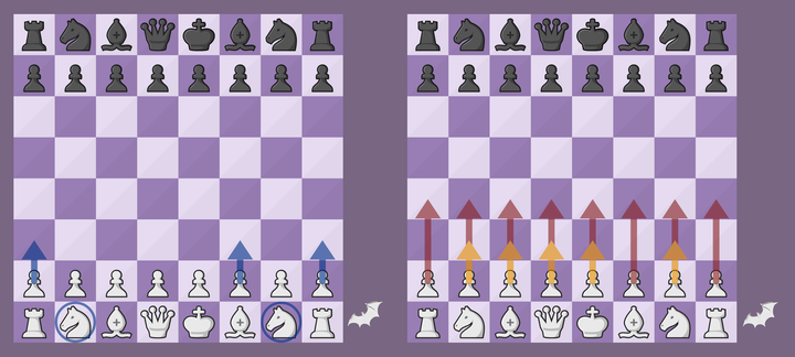 Only 1. a3, 1. f3, 1. h3 or knight moves preserve the parity invariant in the starting position