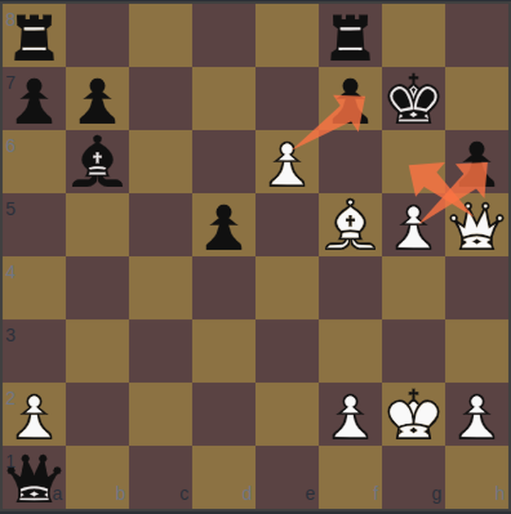 White with multiple attacks