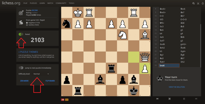 noahlz's Blog • Current Lichess Puzzle Regimen •