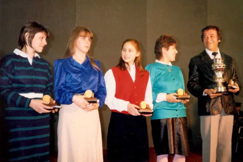 Hungary receiving their Olympiad gold medals