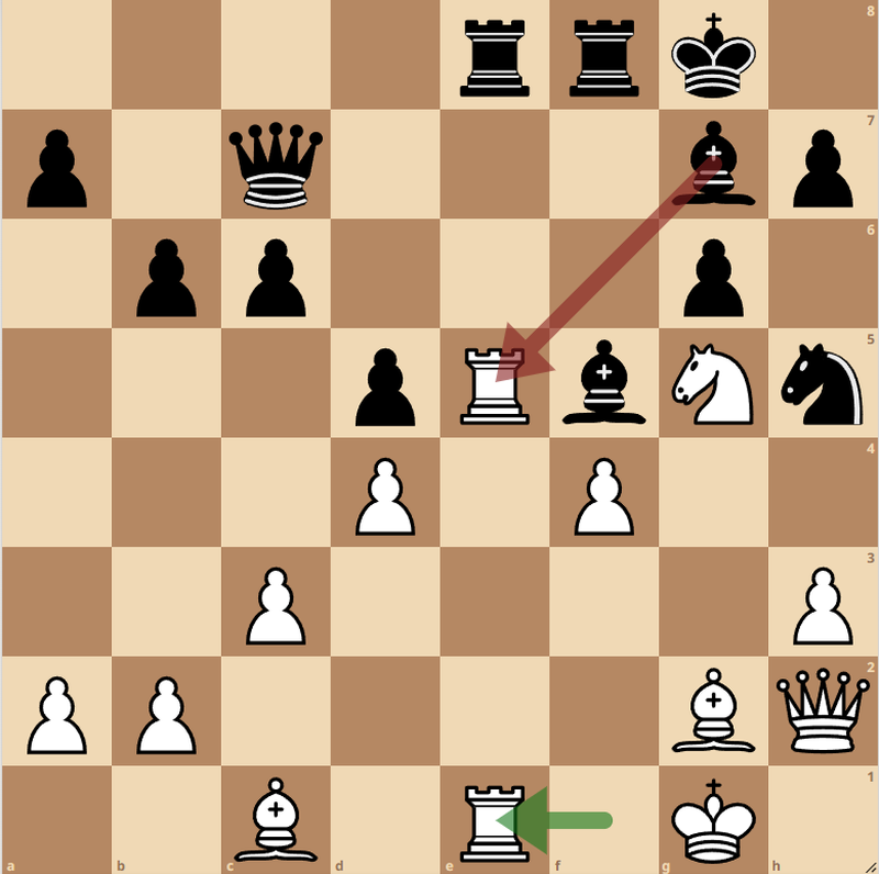 A position featuring a bad Rfe1 move