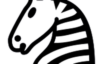a zebra chess piece