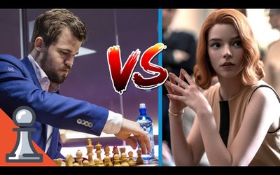 Magnus Carlsen (NOR: 2800s) vs Beth Harmon (USA: 2700s)