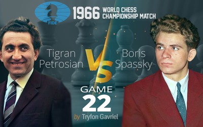 Petrosian vs Spassky - 1966 Round 22