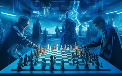 Sci-fi looking chess