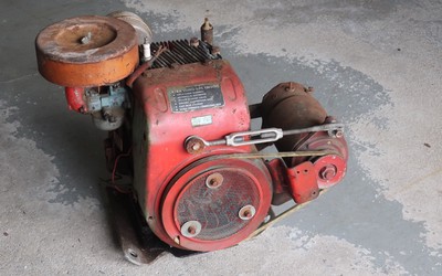 Old rusty engine