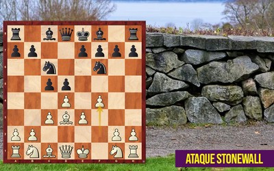 ataque stonewall aberturas de xadrez muro de pedra