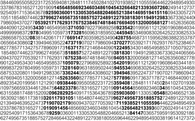 Number pi of numbers / Число пи из чисел