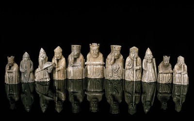 Ancient Looking Chess Pieces