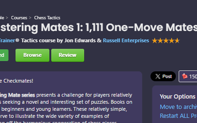 Chessable Course Mastering Mates 1,111