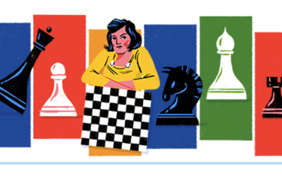 Google honored Woman's World Chess Champion Lyudmila Rudenko on her 114th birthday