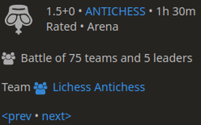 Antichess Team Battle