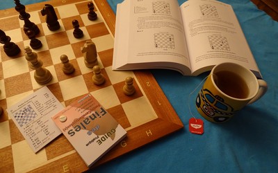 Chess, books, and tea