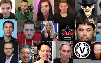 Images of many YouTubers in the list