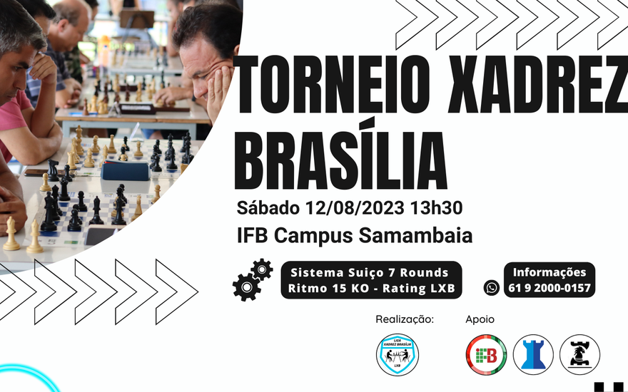 IFB Campus Estrutural sedia Torneio Xadrez Brasília