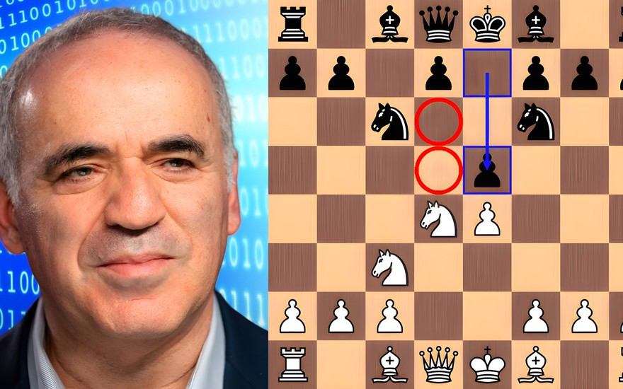 Chess-Network's Blog • Kasparov is too deep for Stockfish •