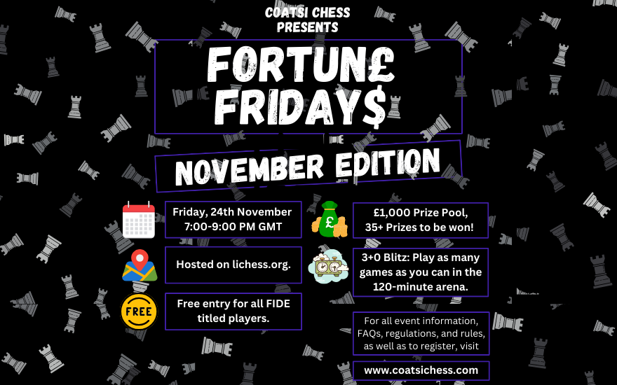 Fortun£ Friday$ November Edition Poster
