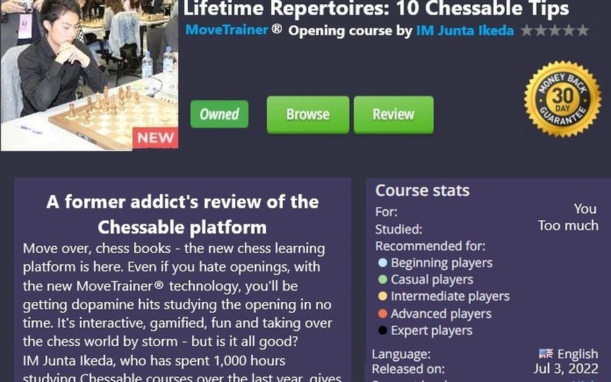 datajunkie's Blog • #4: Lifetime Repertoires: 10 Things to Avoid when  Learning Openings on Chessable •
