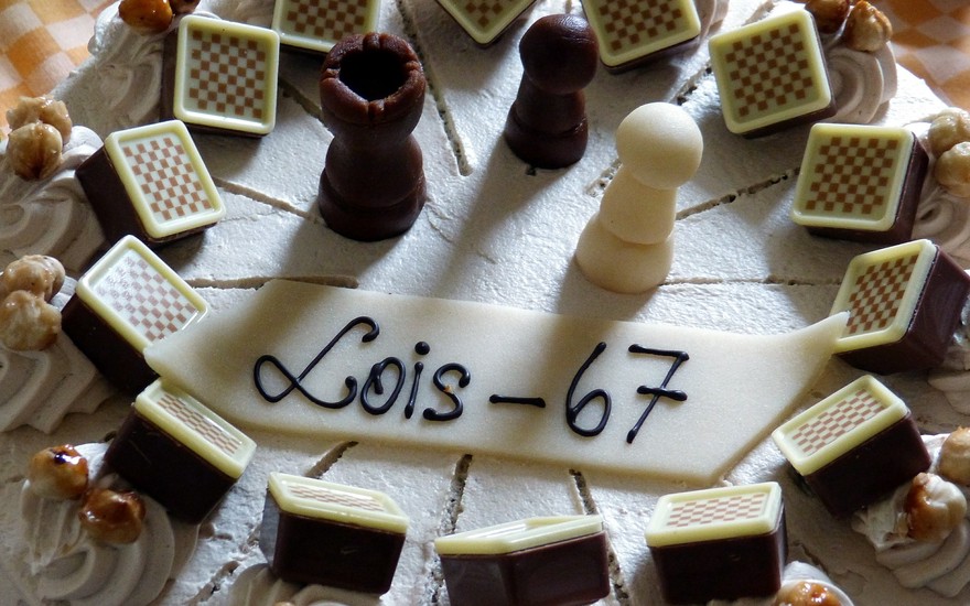 Chess birthday cake