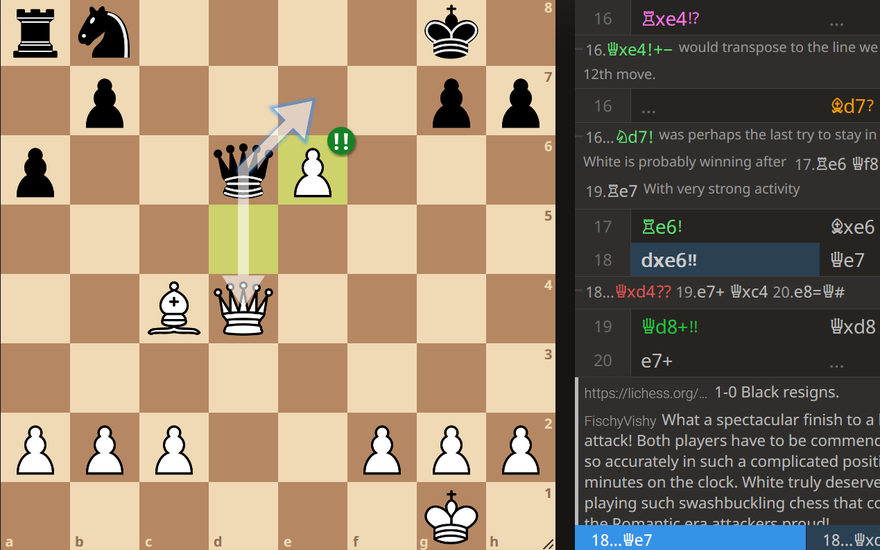Lichess's Blog • Lichess Game of the Month: November 23 •