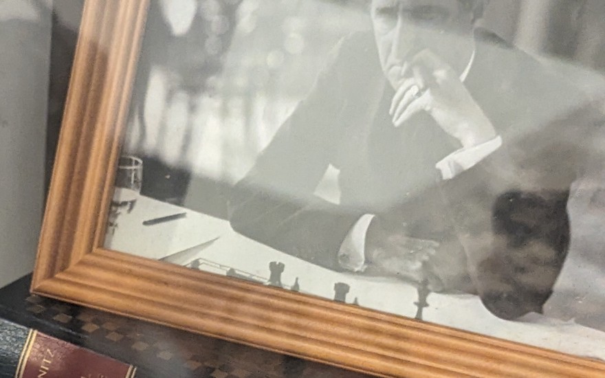 Franklin Marshall, Photo at the Marshall Chess Club, NYC
